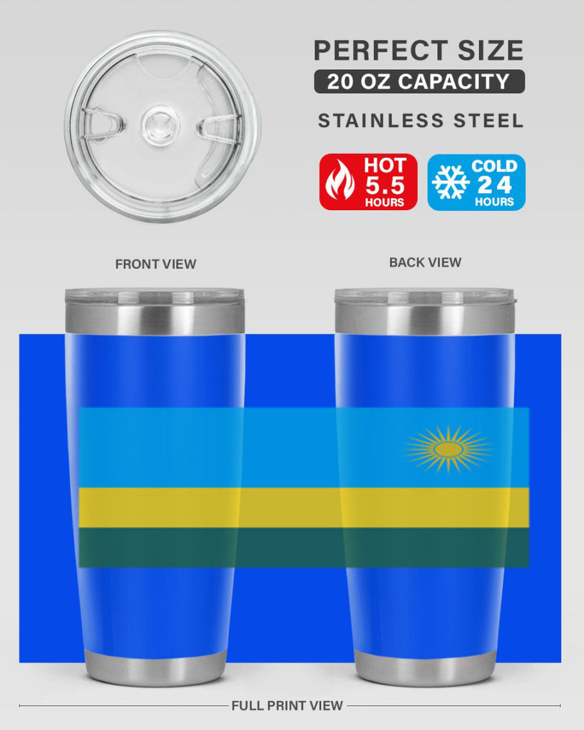 Rwanda 53#- world flags- Tumbler