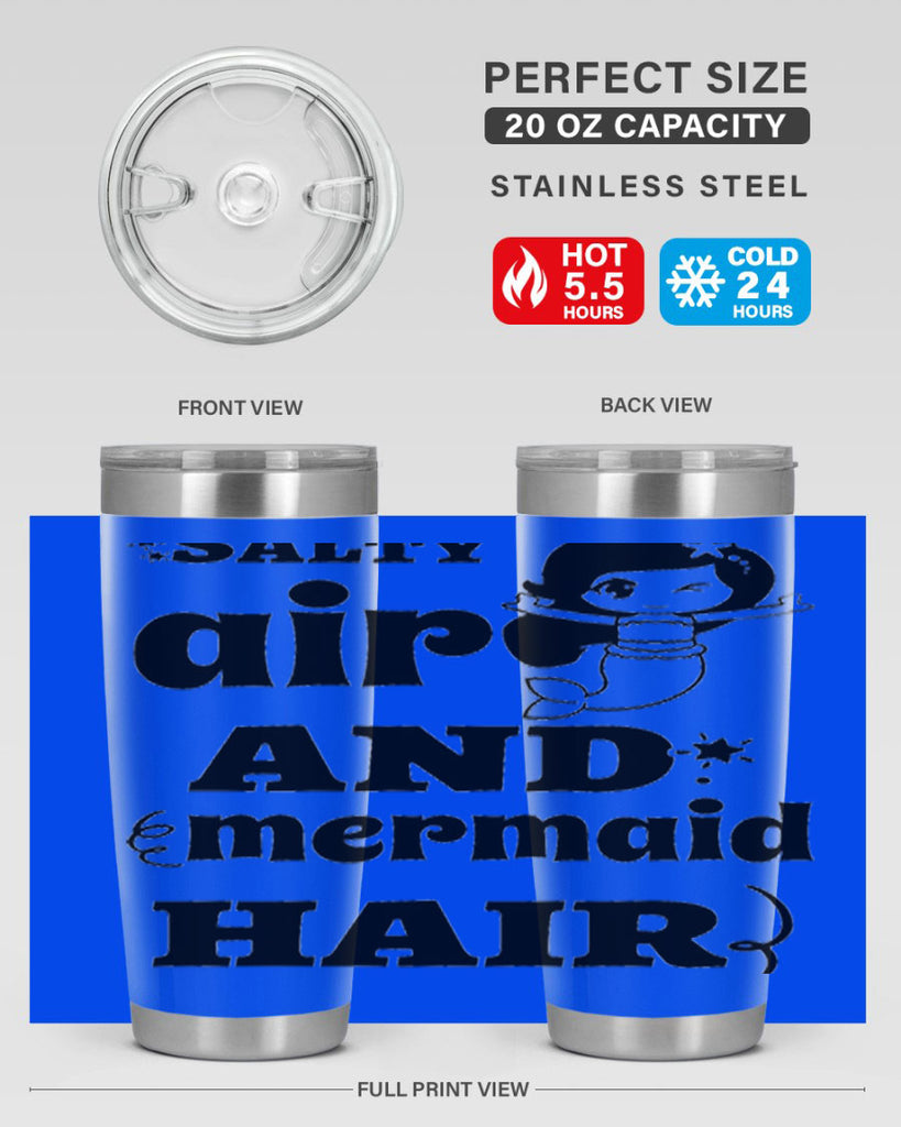 Salty air and mermaid hair 567#- mermaid- Tumbler