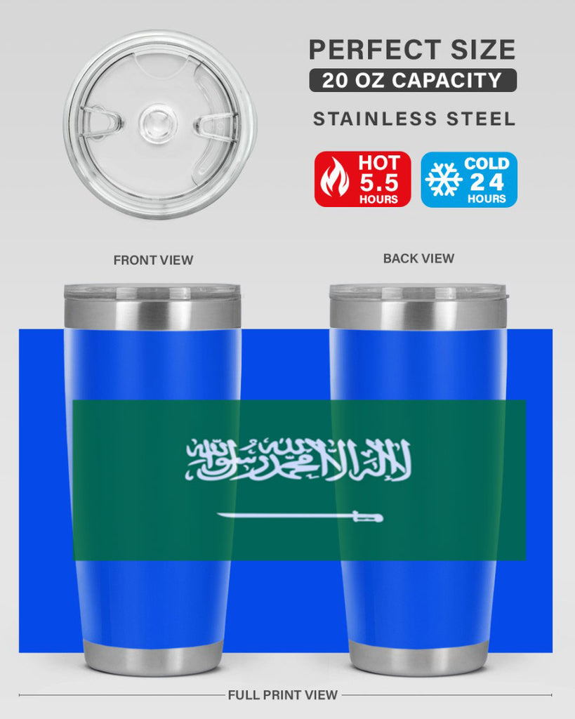 Saudi Arabia 46#- world flags- Tumbler