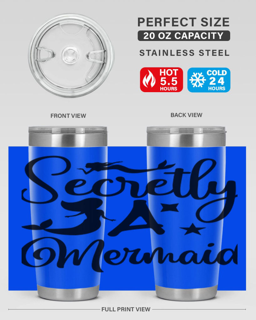 Secretly a mermaid 580#- mermaid- Tumbler