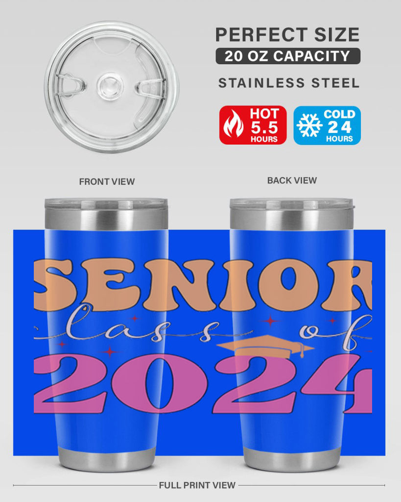 Senior class of 2024 17#- 12th grade- Tumbler