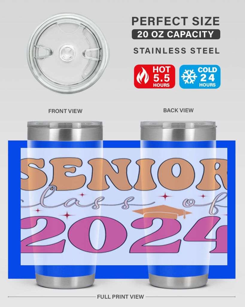 Senior class of 2024 19#- 12th grade- Tumbler