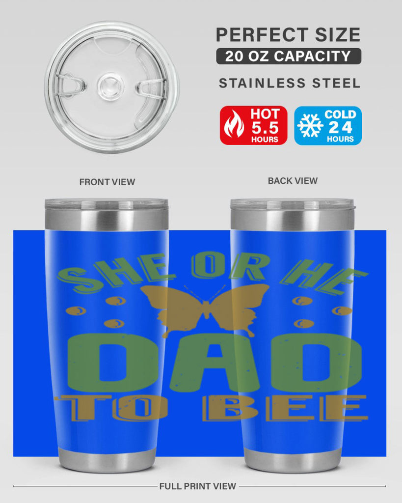 She or He Dad to bee Style 172#- baby- tumbler