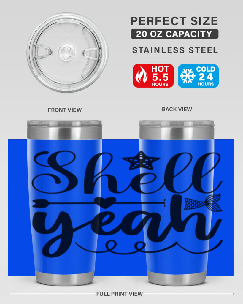 Shell Yeah 593#- mermaid- Tumbler