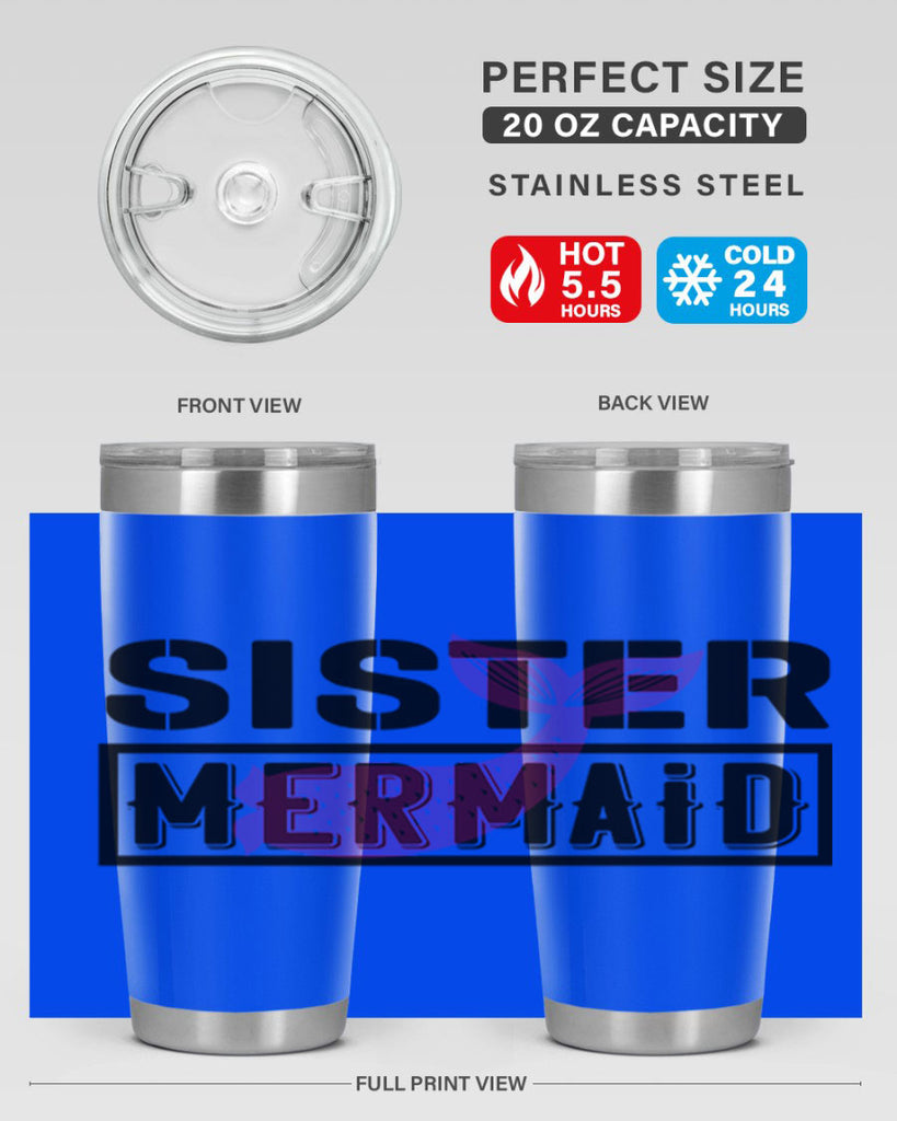 Sister mermaid 600#- mermaid- Tumbler