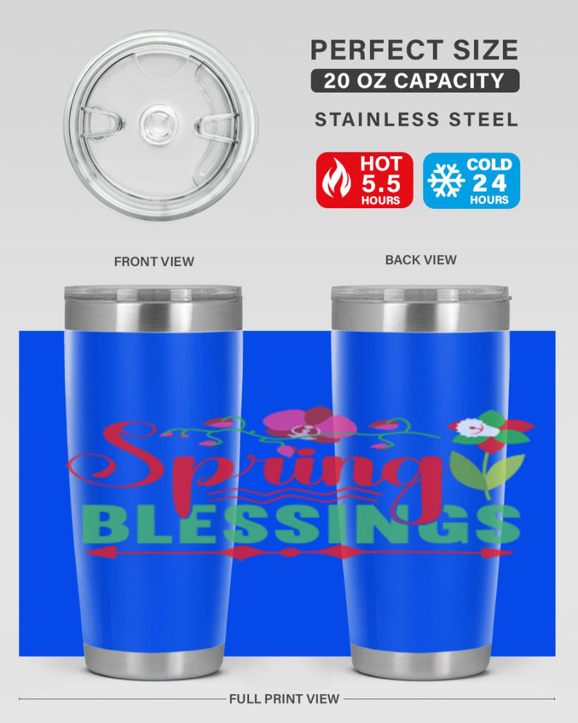 Spring Blessings 418#- spring- Tumbler