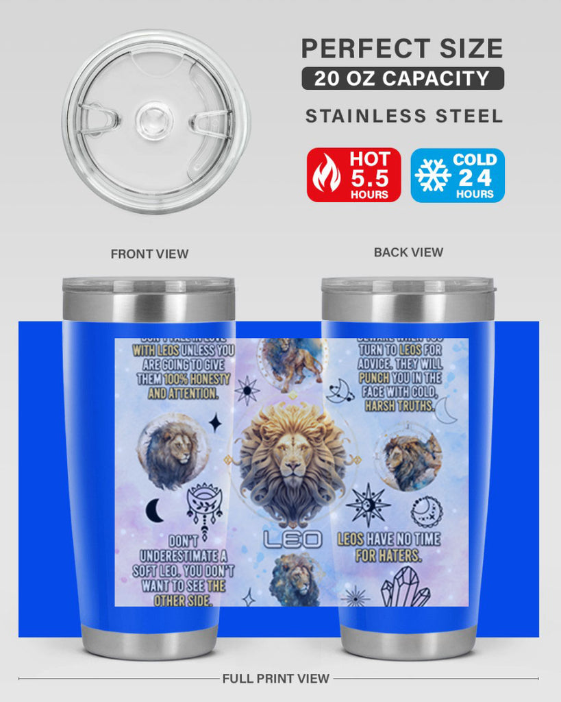 StraightLeo 473#- zodiac- Tumbler