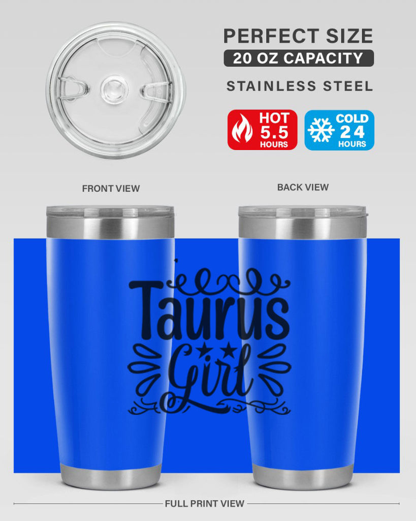 Taurus girl 497#- zodiac- Tumbler