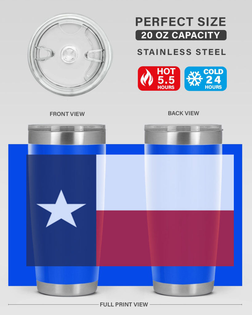 Texas 9#- Us Flags- Tumbler