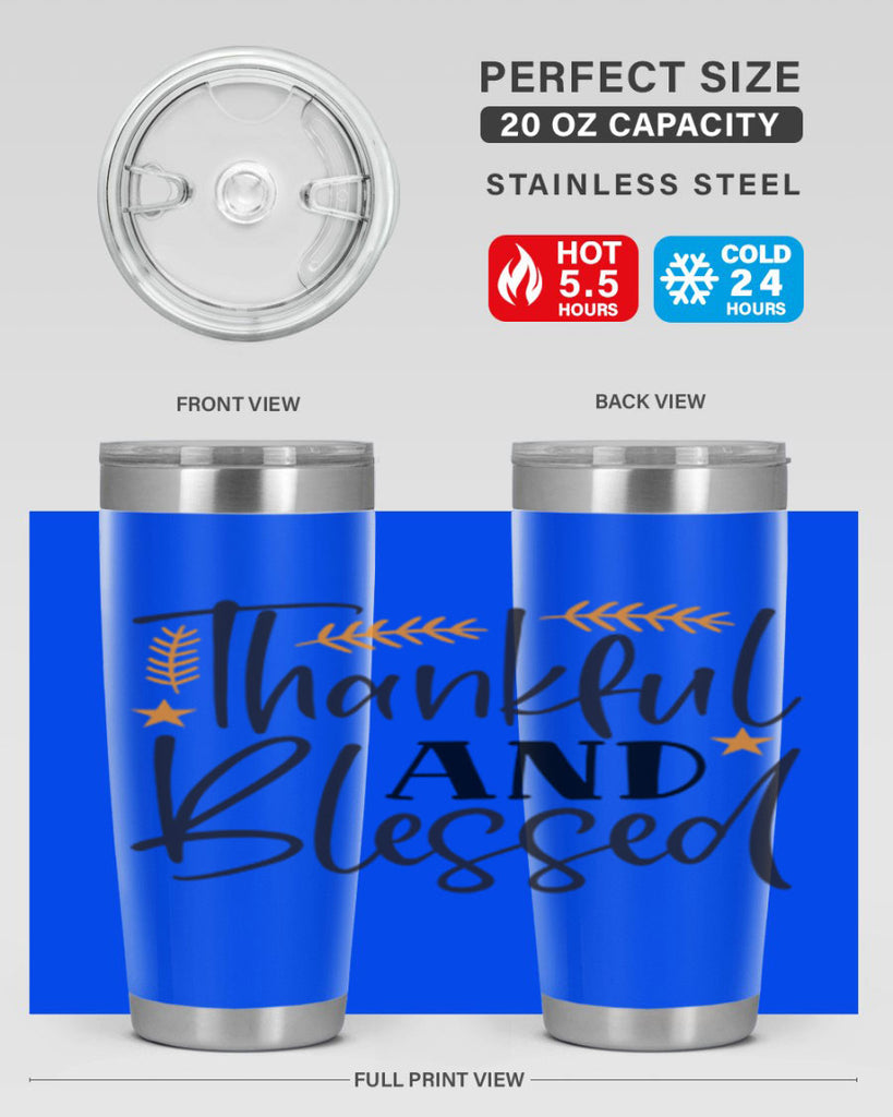 Thankfulandblessed 608#- fall- Tumbler