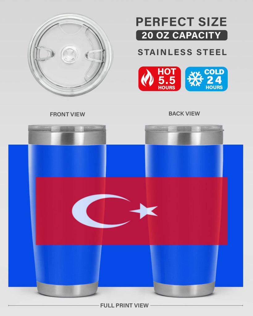 Turkey 17#- world flags- Tumbler