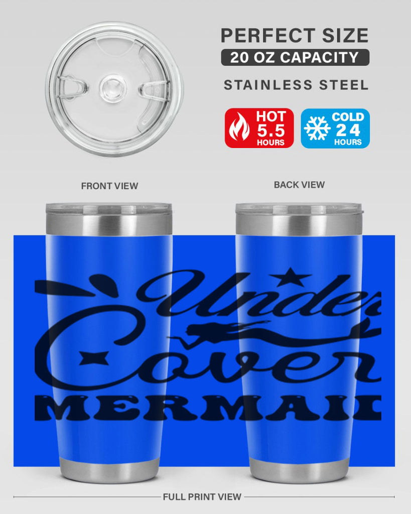 Under cover mermaid 646#- mermaid- Tumbler
