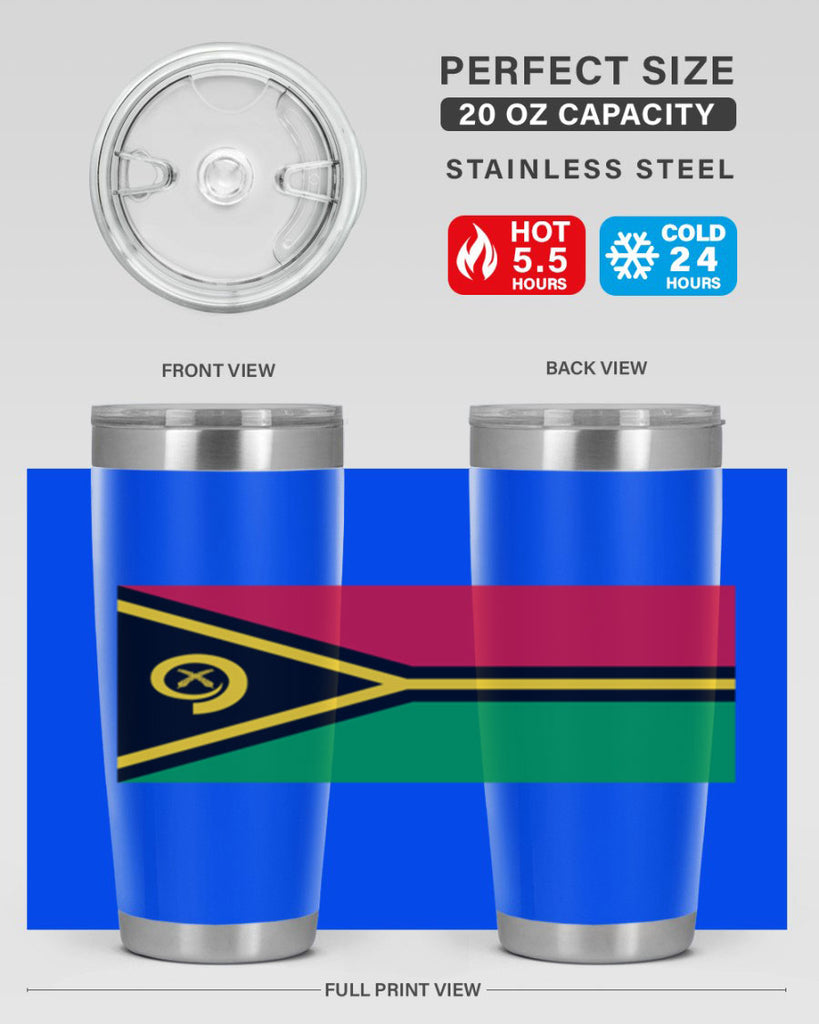 Vanuatu 7#- world flags- Tumbler