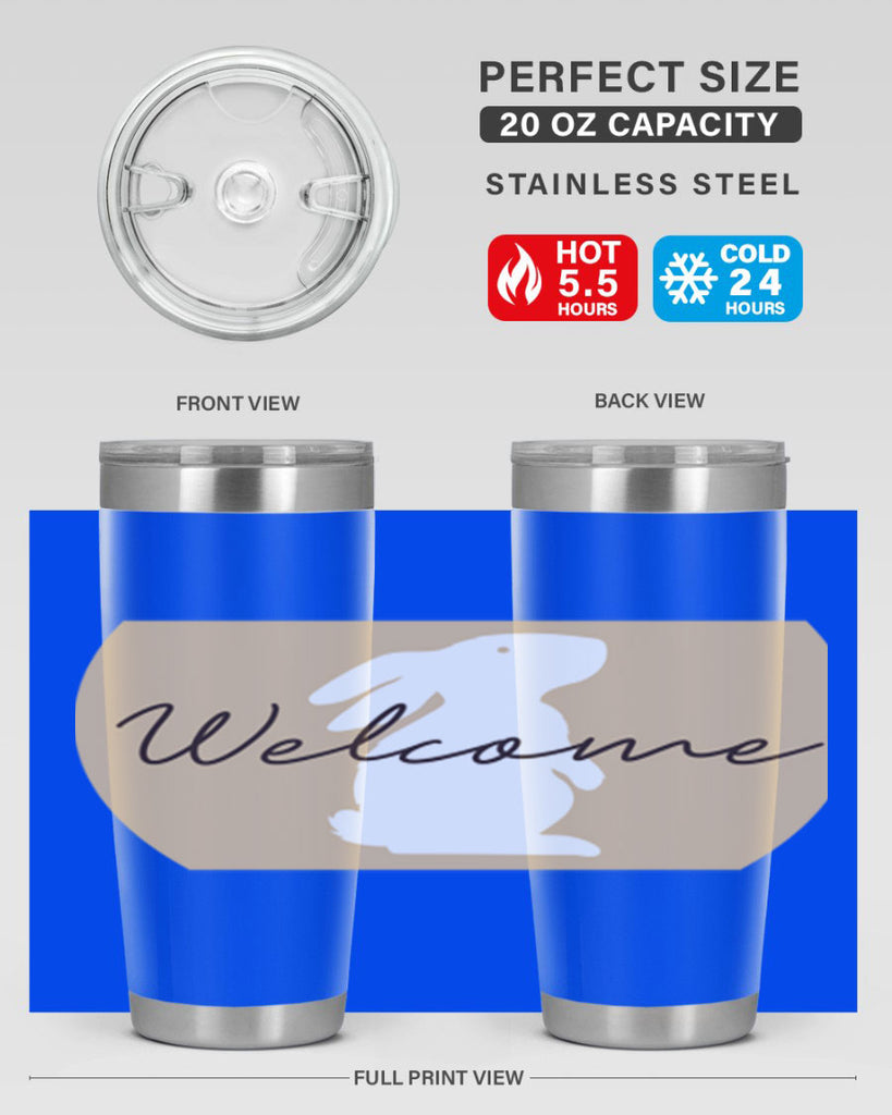 Welcome Bunny569#- spring- Tumbler