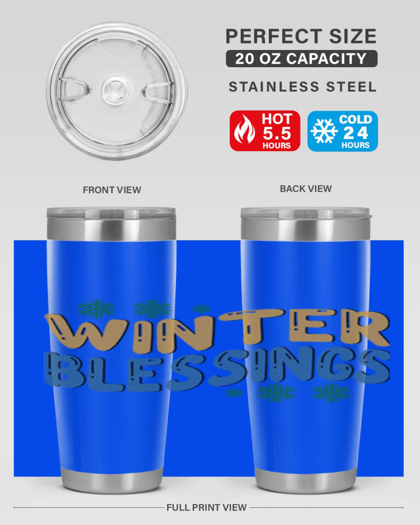 Winter Blessings 547#- winter- Tumbler