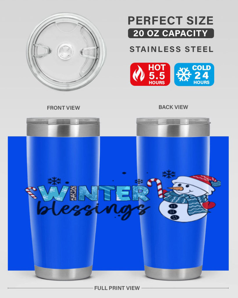 Winter blessings 570#- winter- Tumbler