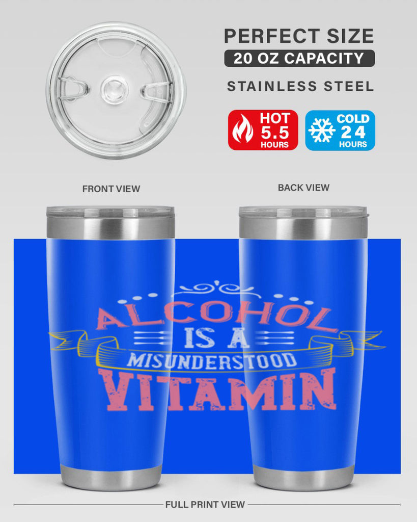 alcohol is a misunderstood vitamin 50#- cooking- Tumbler