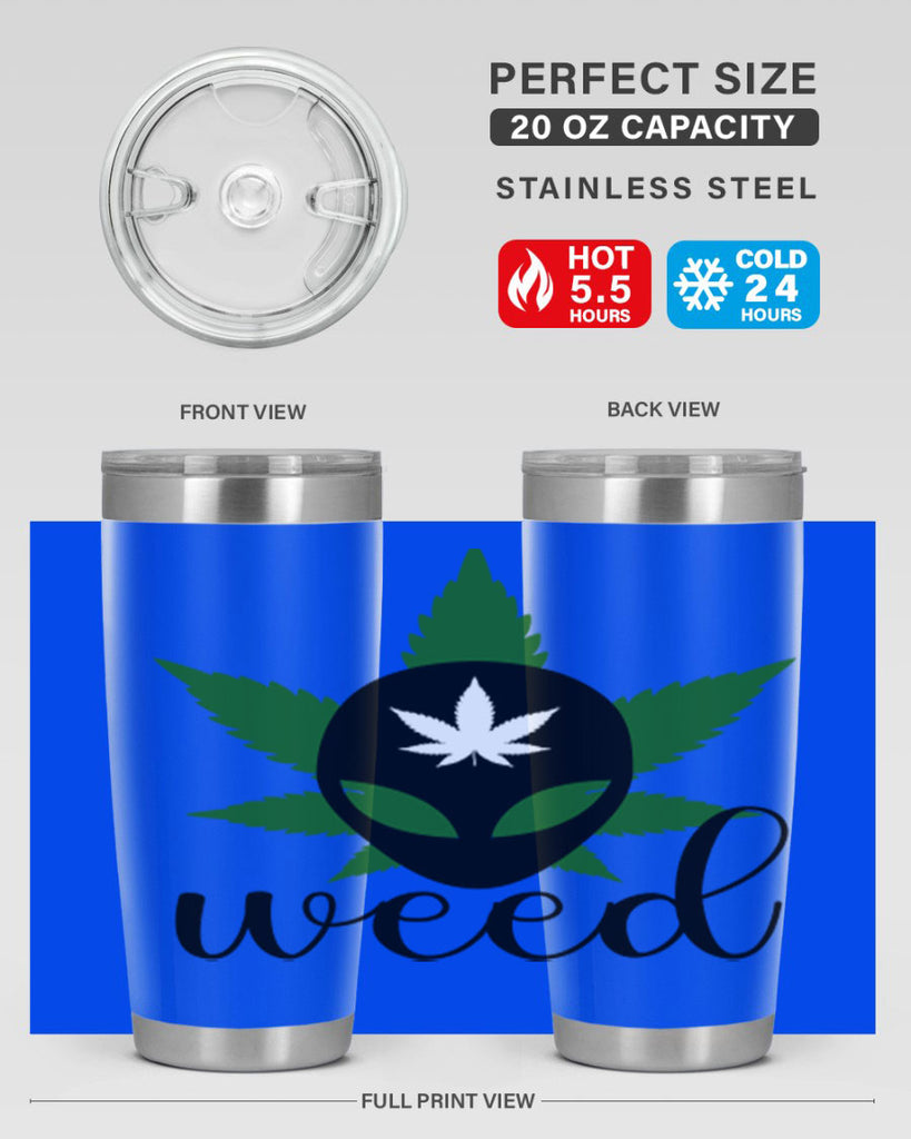 alien weed 12#- marijuana- Tumbler