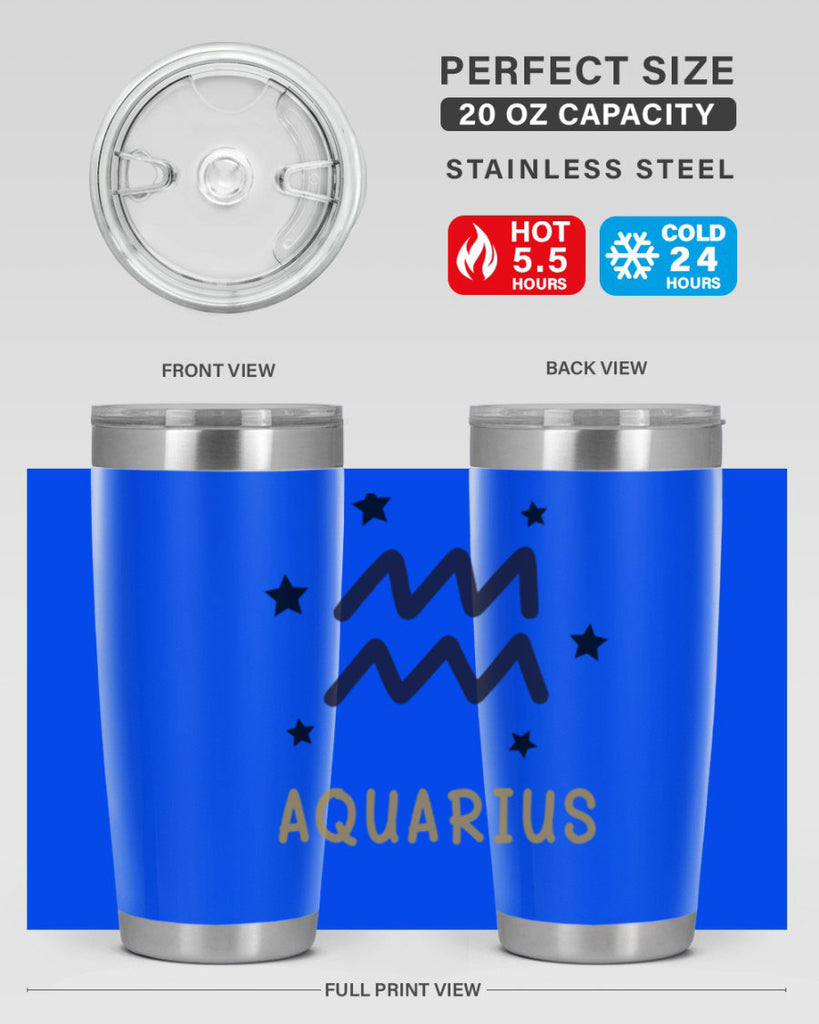 aquarius 83#- zodiac- Tumbler