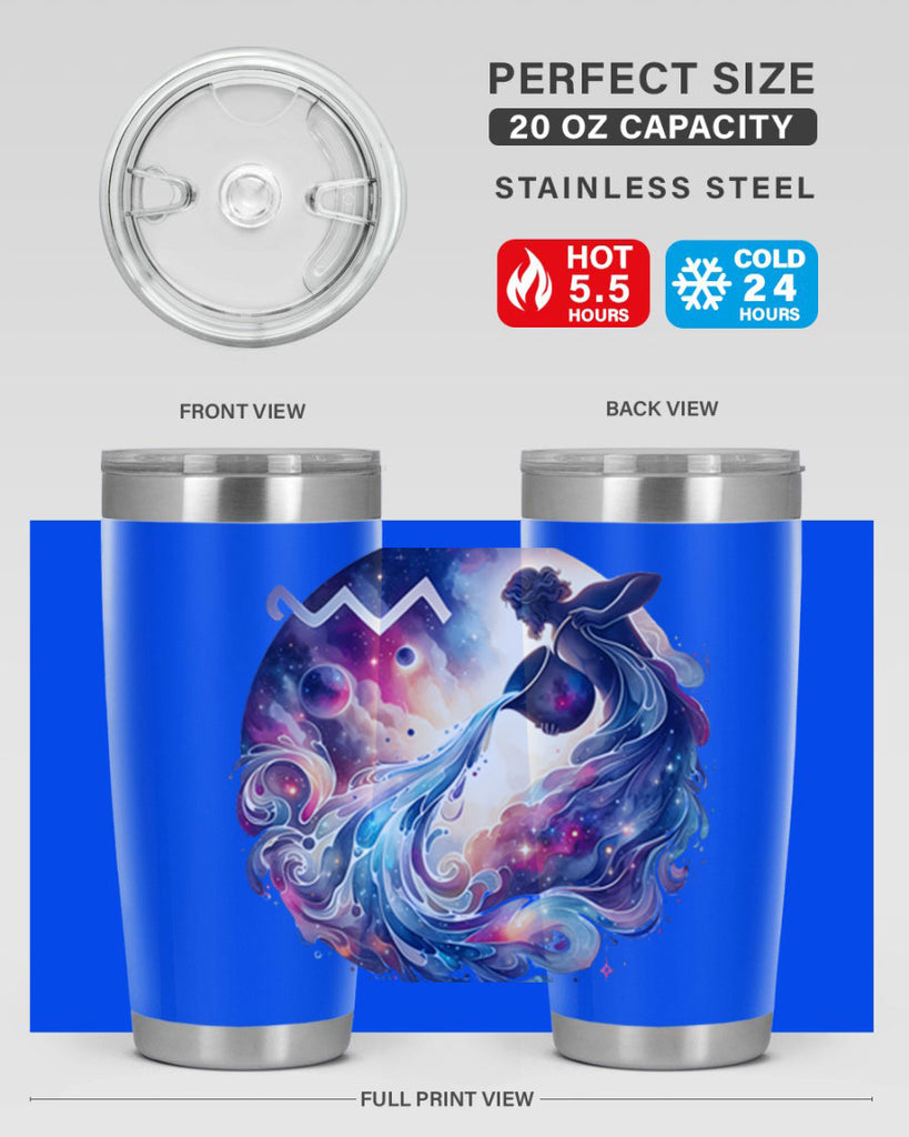 aquarius 89#- zodiac- Tumbler