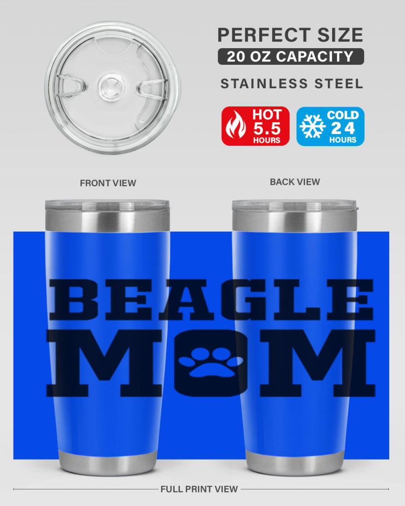 beagle mom 215#- mom- Tumbler