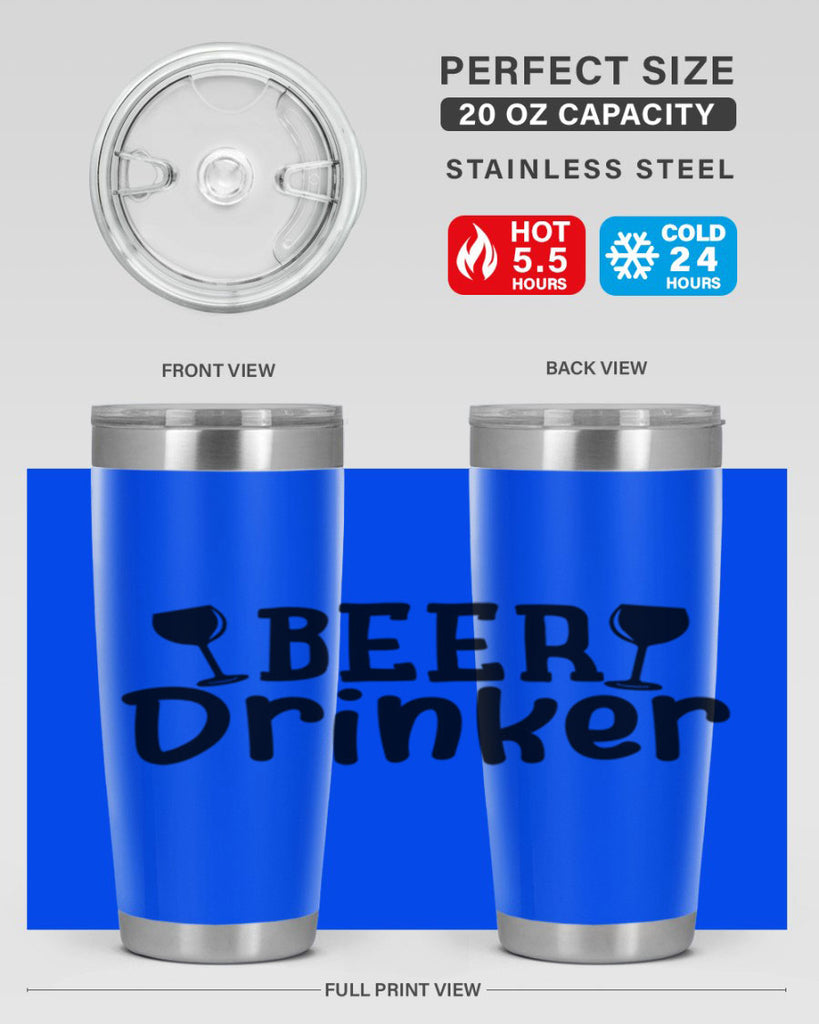 beer drinker 133#- beer- Tumbler