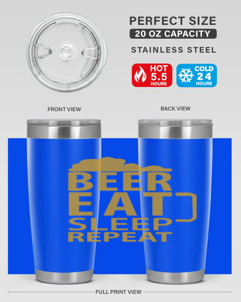 beer eat sleep 109#- beer- Tumbler