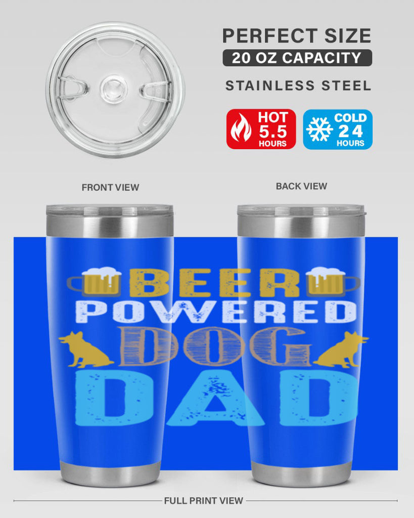 beer power dog dad 145#- beer- Tumbler