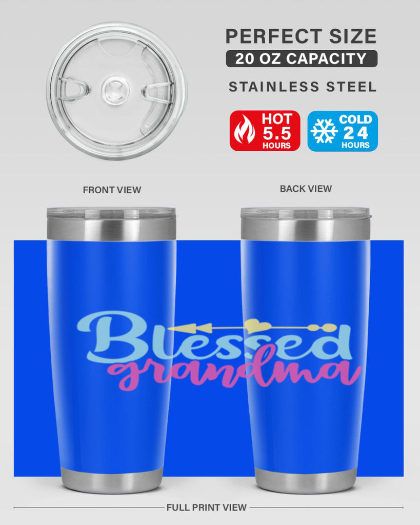 blessed grandma 63#- grandma - nana- Tumbler