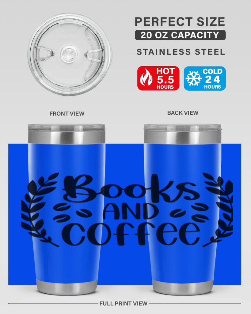 books and coffee 47#- reading- Tumbler