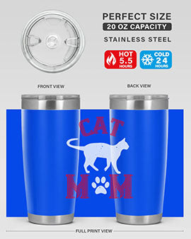 cat mom Style 35#- cat- Tumbler