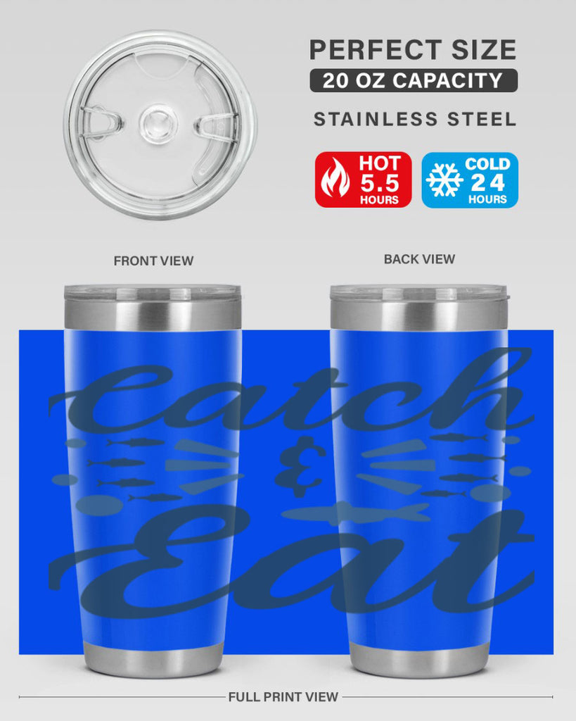 catch eat 173#- fishing- Tumbler