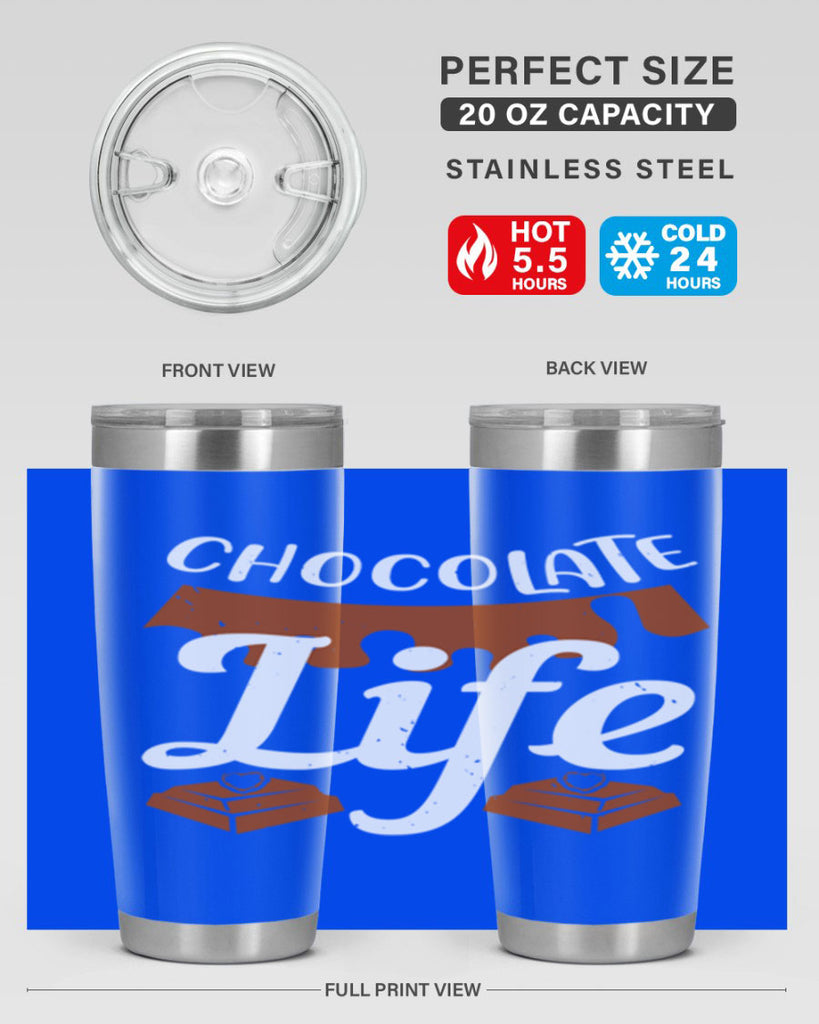 chocolate life 45#- chocolate- Tumbler