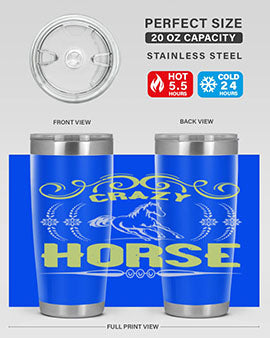 crazy horse Style 9#- horse- Tumbler