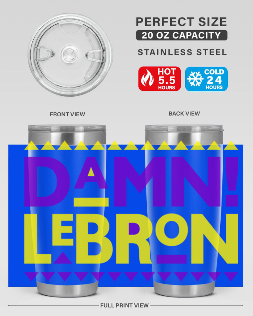 damn lebron 177#- black words phrases- Cotton Tank