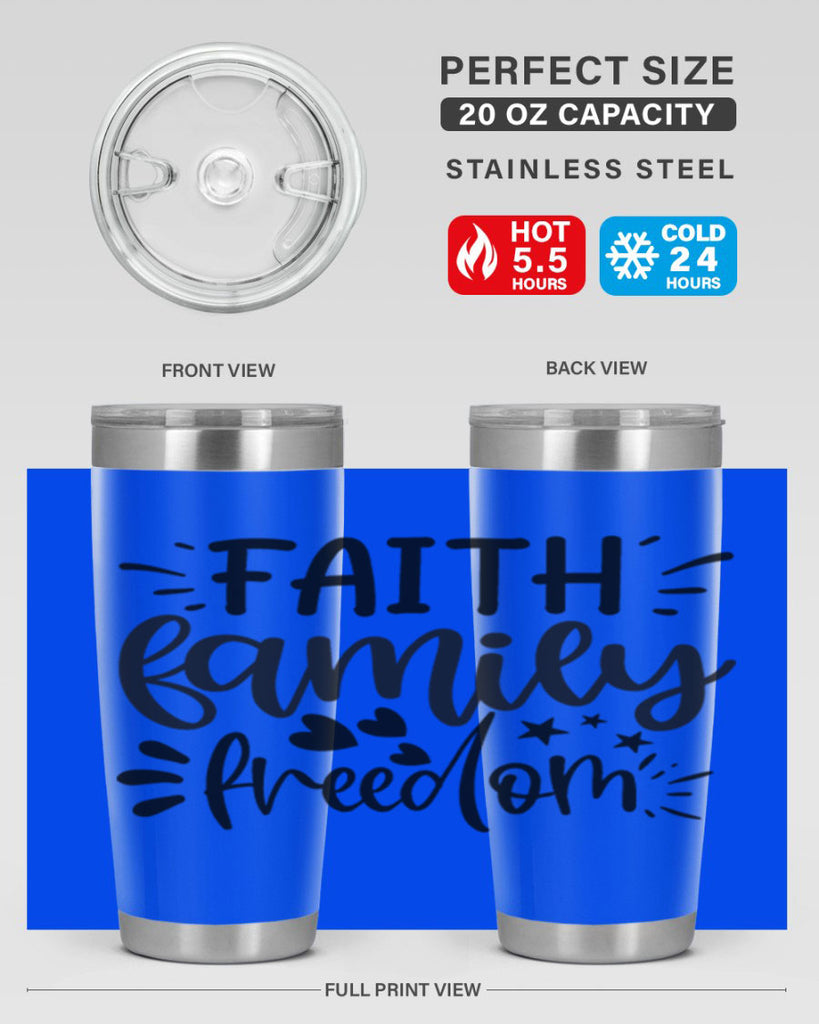 faith family freedom 43#- family- Tumbler