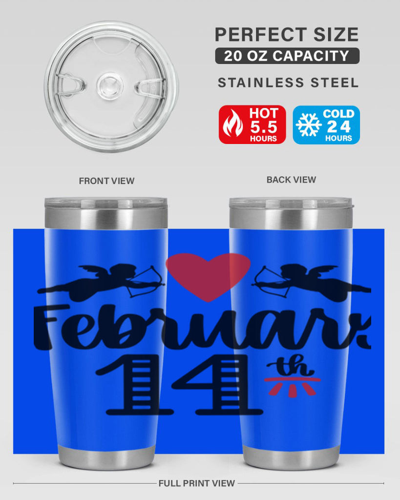 february th 28#- valentines day- Tumbler