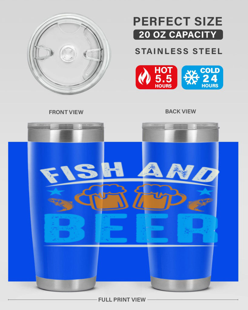 fish and beer 114#- beer- Tumbler