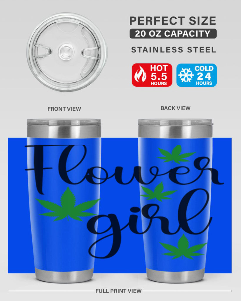 flower girl cannabis 84#- marijuana- Tumbler