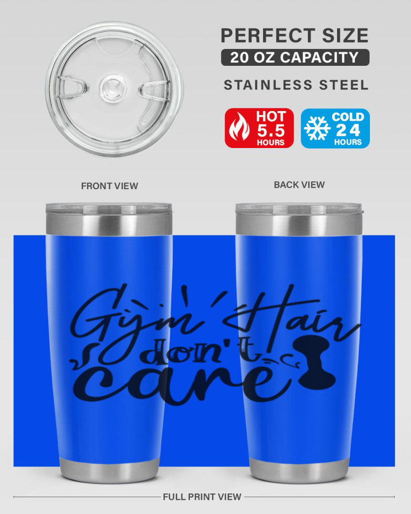 gym hair dont care 43#- gym- Tumbler