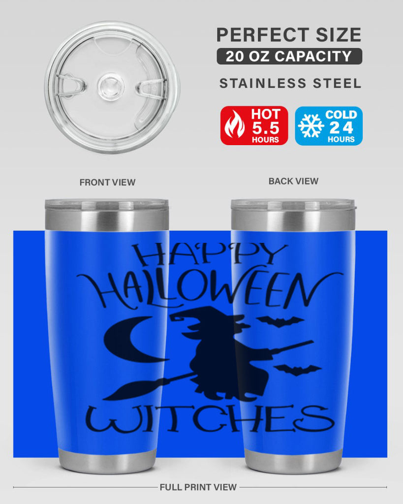 happy halloween witches 63#- halloween- Tumbler