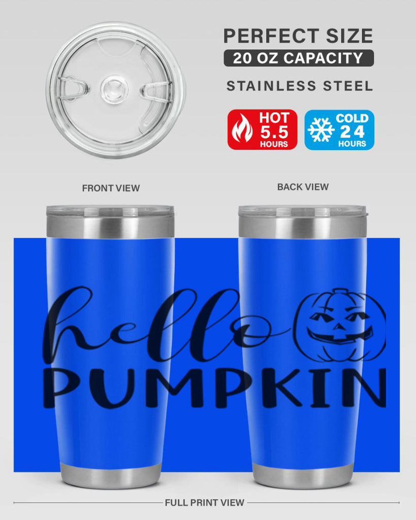 hello pumpkin 287#- fall- Tumbler