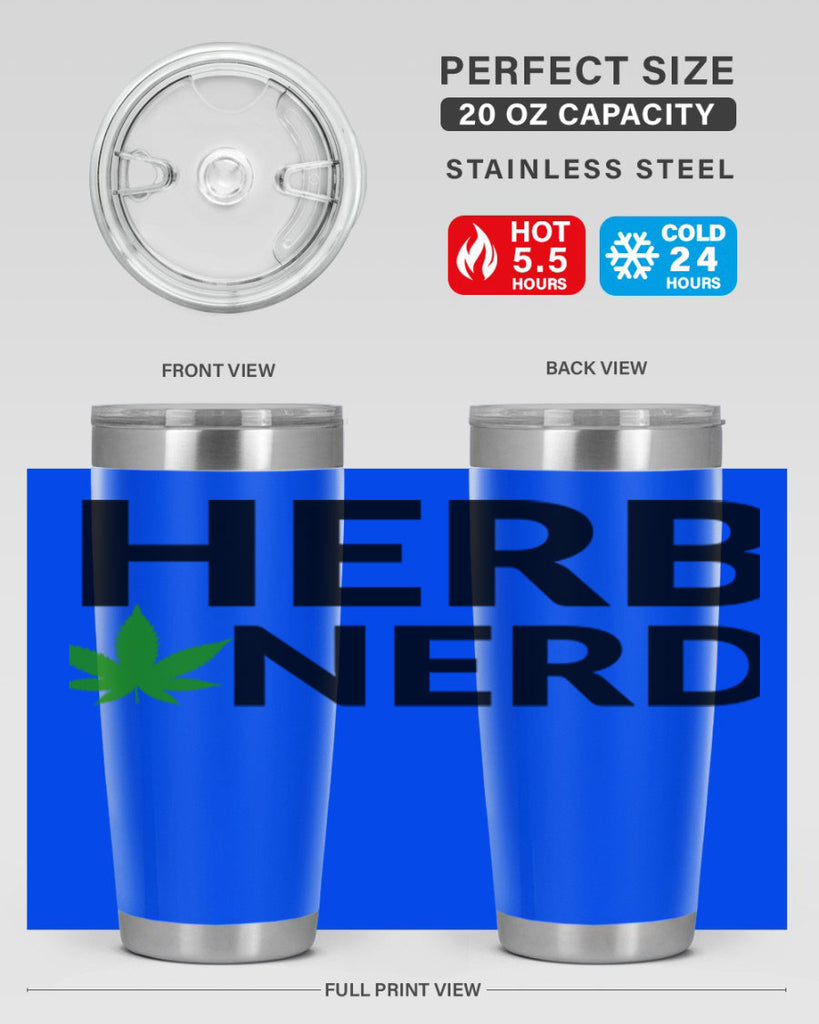 herb nerd 108#- marijuana- Tumbler