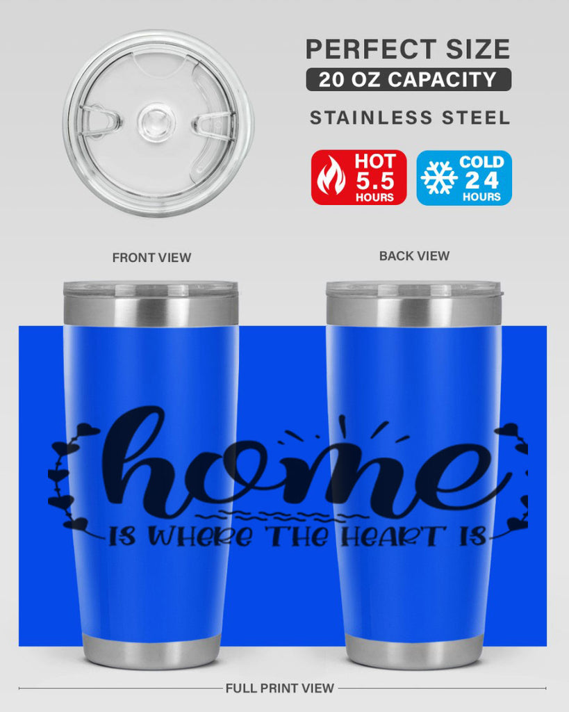 home is where the heart is 38#- home- Tumbler