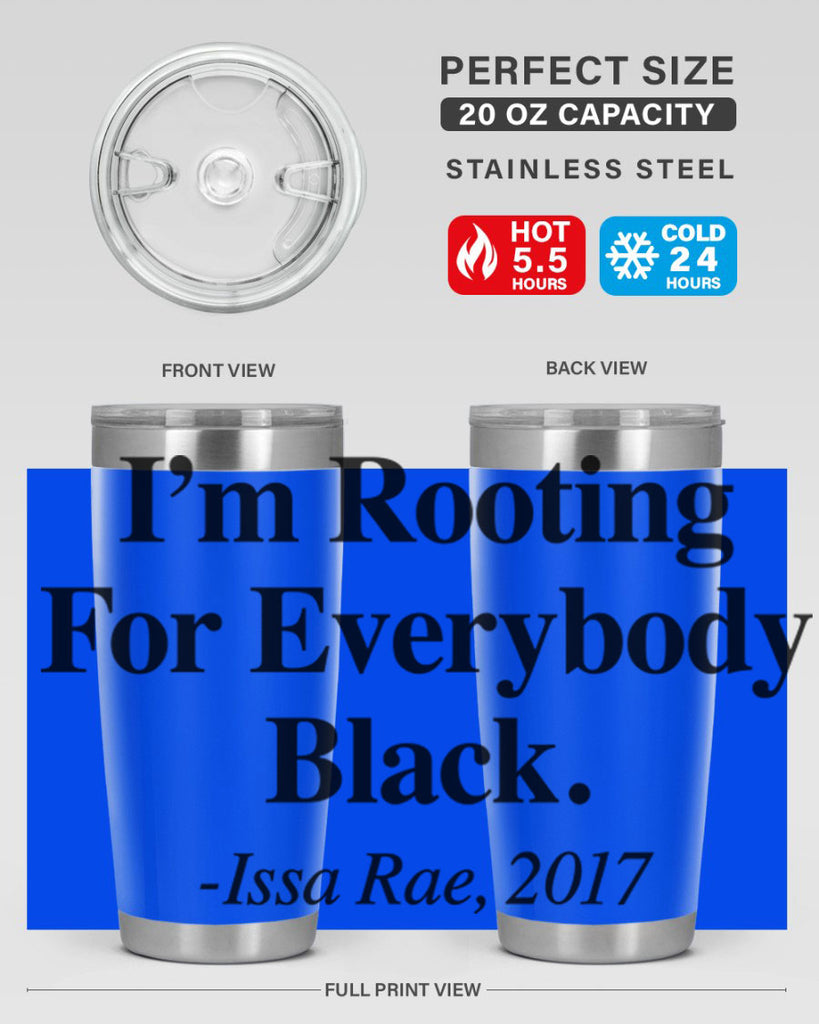 im  rooting for everybody black  109#- black words phrases- Cotton Tank