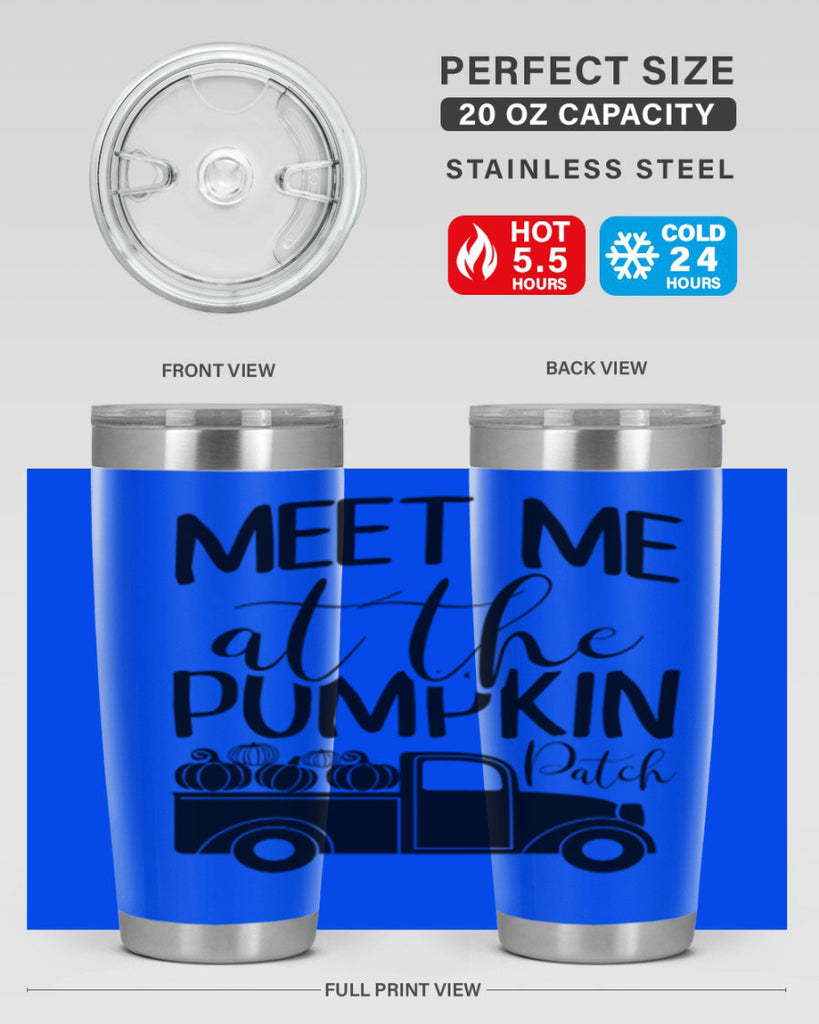 meet me at the pumpkin patch 424#- fall- Tumbler