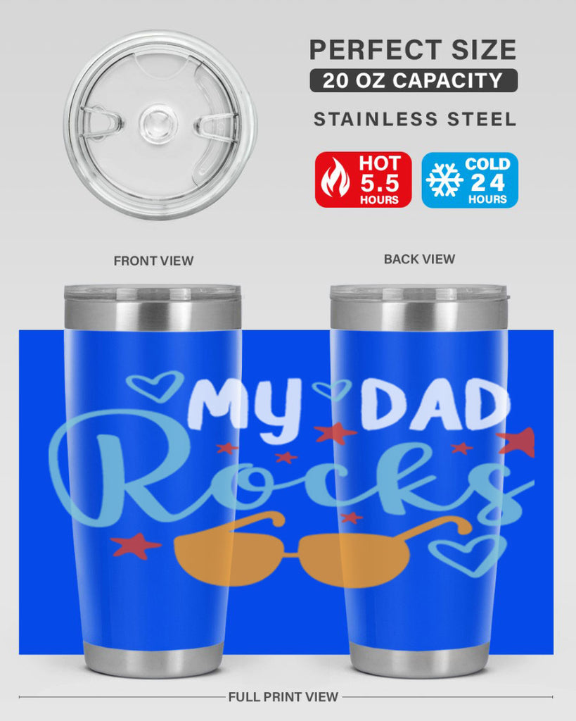 my dad rocks 83#- fathers day- Tumbler