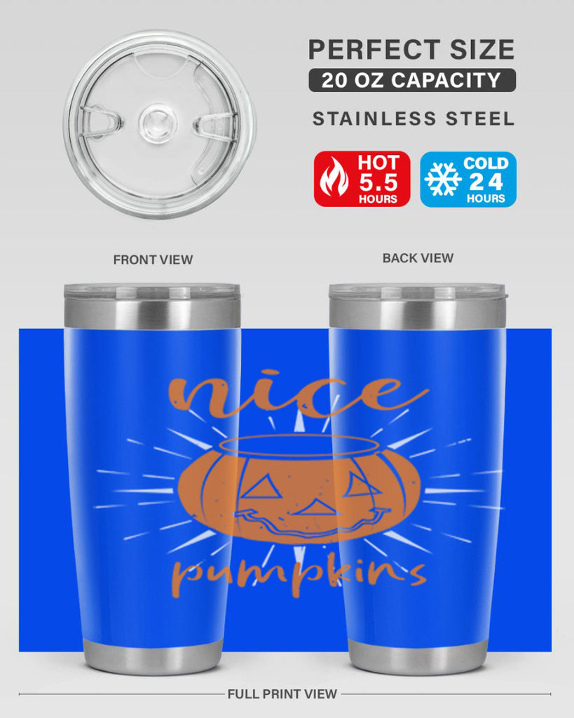 nice pumpkins 138#- halloween- Tumbler