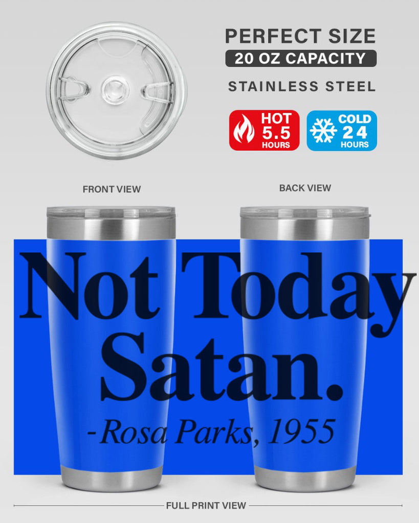 not today satan rosa parks 59#- black words phrases- Cotton Tank