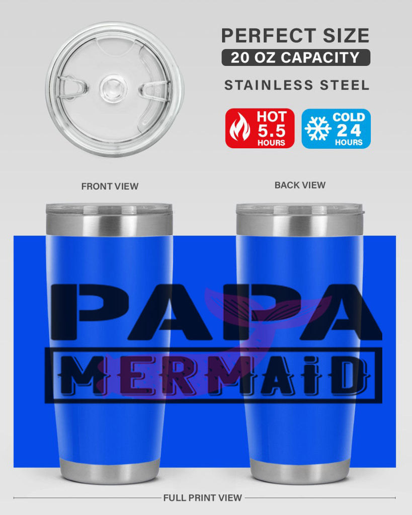 papa mermaid 533#- mermaid- Tumbler